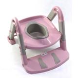 Troninho Infantil Com Escadinha Assento Redutor 3x1 Rosa - Love