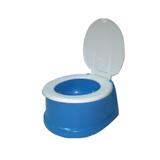 Troninho Infantil Penico Bebe Com Tampa Azul 22x19x13 12538A - Plasnorthon
