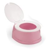 Troninho Infantil Penico Bebe Com Tampa - Rosa Medida 22x19x13 Cm - 12538R - Plasnorthon