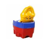 Troninho Infantil Penico Musical 2 Em 1 Urso Vermelho - Baby sytle