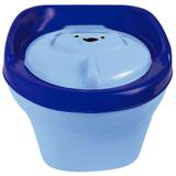 Troninho Urso Infantil Pinico Para Bebe 2 Em 1 Azul - Styll Baby