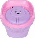 Troninho Urso Infantil Pinico Para Bebe 2 Em 1 Lilás/Rosa - Styll Baby