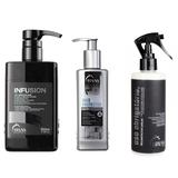Truss Infusion 650ml + Uso Obrigatório Normal 260ml + Finish Care Hair Protector 250ml - Truss professional