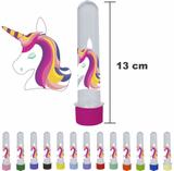 Tubete 13 cm unicórnio Padrão - Atacadão das lembranças