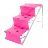 Tubline Escada Para Cães Cachorro Dobravel Rampa Pet Cor ROSA