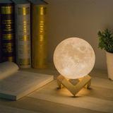 Umidificador 3D Lua Lâmpada Purificador De Ar Night Light Névoa Recarregável - Morgadosp