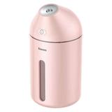 Umidificador Ultrassônico Baseus Rosa Portátil 320ML Led