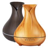 Umidificador Ultrassônico Usb Tipo Madeira Difusor De Aroma 400ml