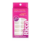 Unhas Ricca Auto Adesiva Quadrado Naturais - Belliz