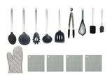 Utensílios Colheres De Silicone Não Risca Panelas 14 Pç - Clink
