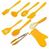 Utensílios Cozinha 9 Peças Silicone AMBAR WECK Amarelo