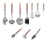 Utensílios De Cozinha Aço Inox Para Servir 10 Pçs + Brinde - Mimo