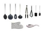 Utensílios De Cozinha Colheres De Silicone 10 Pç Apoios - Clink
