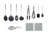Utensílios De Cozinha Colheres De Silicone 11 Pç + Descansos - Clink