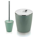 Utensílios Higiene Banheiro Lixeira + Porta Escova Sanitária - Ou
