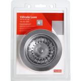 Válvula Luxo Franke com Pino em Inox com 4,5 polegadas (blister)