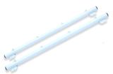 Varal de Parede Fixo 60 cm 4 FurosTubular Branco - Decore fácil shop