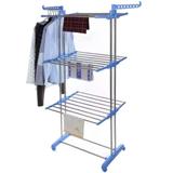 Varal de Roupas 3 Andares Dobrável Portátil Vertical Aço Inox BM19001 - Lorben