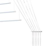 Varal Prático Secalux M141042 de Alumínio para Parede e Teto 1,40m