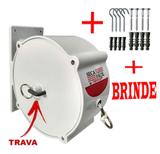 Varal Retrátil Nylon 30m Kit Bucha Seca Fácil Trevisan Brind - Trs