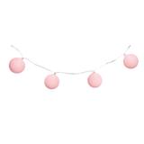 Varalzinho De Led Bola Rosa Claro Decoração Festas - Cromus