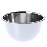 Vasilha Tigela em Aco Inox para Preparar Alimentos Branca 22 Cm Fackelmann