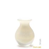Vasinho 3 Branco com Ouro - Cristais cadoro