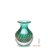 Vasinho 3 Tela Verde com Ouro - Cristais cadoro