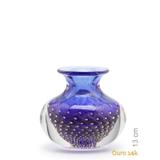 Vasinho 4 Tela Azul com Ouro - Cristais cadoro