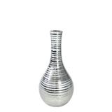 Vaso decorativo de cerâmica prata 30 cm - Código do Produto: 22929 - Bcs