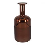 Vaso decorativo de vidro cobre 10,5cm x 24,5cm - Btc decor
