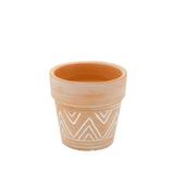 Vaso em cerâmica Terracota maya 6,5 cm - Código do Produto: 25639 - Bcs