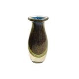 Vaso Golden em vidro L10 cm x P10 cm x A21 cm cor azul cobalto - L hermitage