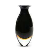 Vaso Gota 2 Bicolor Preto com Âmbar - Cristais cadoro
