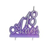 Vela 18 Anos Lilas Luxo Ref.1234 - Velarte