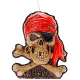 Vela Caveira Pirata Halloween - Festabox