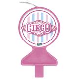 Vela de Aniversário Circo Rosa Festcolor - Festabox