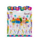 Vela de Aniversário Cupcake Mundo Bizarro - Festabox