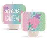 Vela de Aniversário Festa Sereia Cromus - Festabox