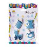 Vela de Aniversario Festivela Baby Azul Mundo Bizzaro - Mundo bizarro