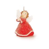 Vela de Anjo Decoração Natal 9cm Vermelho - Cromus