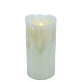 Vela de Led Cintilante Parafina Grande 20cm Chama Viva - Ef