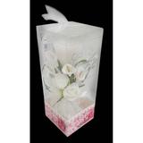 Vela Decorativa Mini 15 Anos Festa Flor Enfeite 24 Unidades Branca Kit 24 Unidades (WL-C) - Braslu
