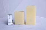 Vela Decorativa Square 2 Velas com Luz Led e Controle Remoto - Relaxmedic