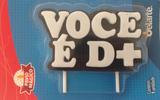 Vela Especial Você é D+ Para Festa E Bolo De Aniversário Preta - Ref: 1277-PR - Velarte