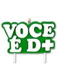 Vela Especial Você é D+ Para Festa E Bolo De Aniversário Verde - Ref: 1277-VRD - Velarte