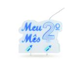Vela Mesversario 2 Meses Azul Decoração Festas - Cromus