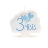 Vela Mesversario New 3 Meses Azul Dec. Festas - Cromus