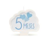 Vela Mesversario New 5 Meses Azul Dec. Festas - Cromus