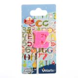 Vela Mini Letrinha E na Cor Rosa Velarte